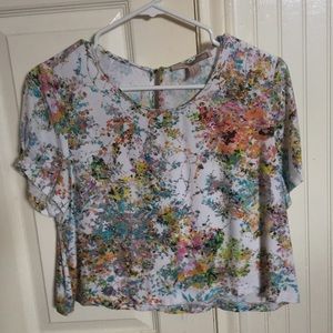FLORAL CROP TOP